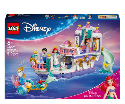 Klocki LEGO® LEGO DISNEY 43299 Królewska łódź weselna Arielki